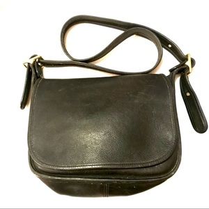 Vintage COACH Black Flapover Bag